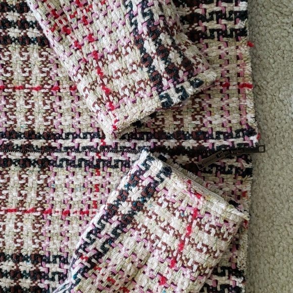 BURBERRY TWEED CHECK JACKET BLAZER - Picture 10 of 12